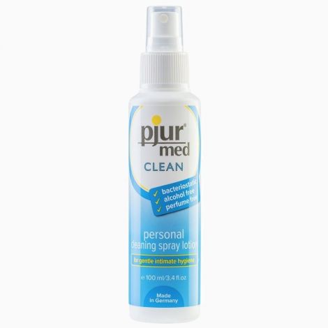 Очищающий спрей pjur med Clean Spray 100 мл, для нежной кожи и игрушек, антибактериальный