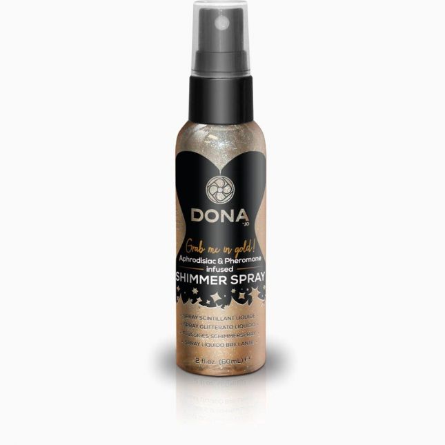 (SALE) Спрей для тела с блестками DONA Shimmer Spray Gold (60 мл)