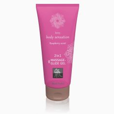 Лубрикант - Shiatsu Gel 2in1 Raspberry Scent, 200 мл Лубрикант - Shiatsu Gel 2in1 Raspberry Scent, 200 мл