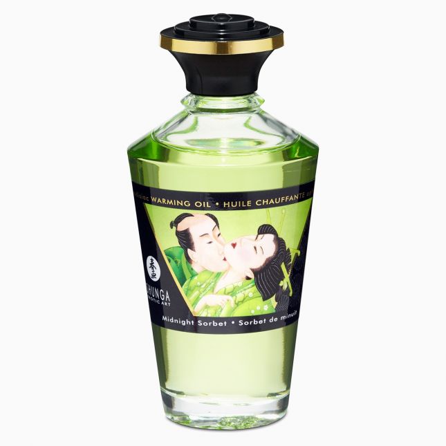 Съедобное согревающее масло Warming Oil Midnight Sorbet, 100 мл