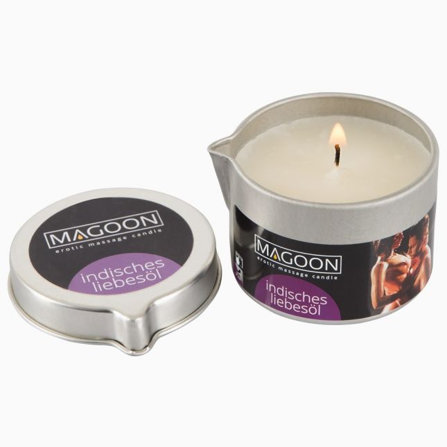 Масажна свічка - Magoon Candle Indisches Liebesöl, 50 мл