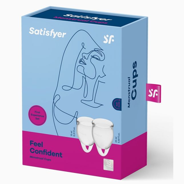 Менструальні чаші - Feel Confident Menstrual Cup (transparent)