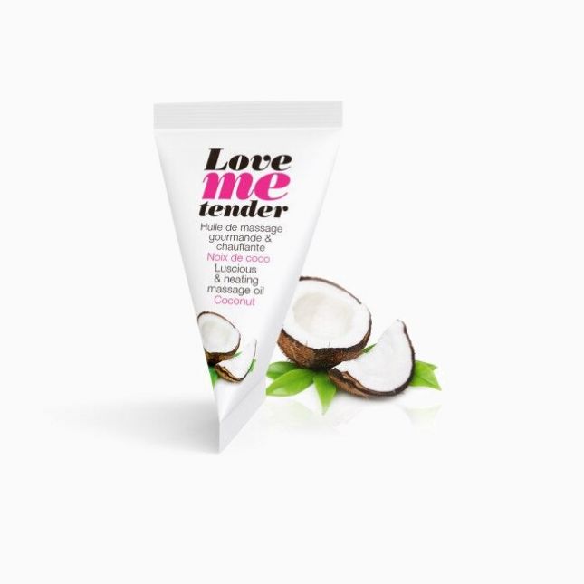 Розігріваюча масажна олія Love To Love LOVE ME TENDER Coconut (10 мл) без парабенів