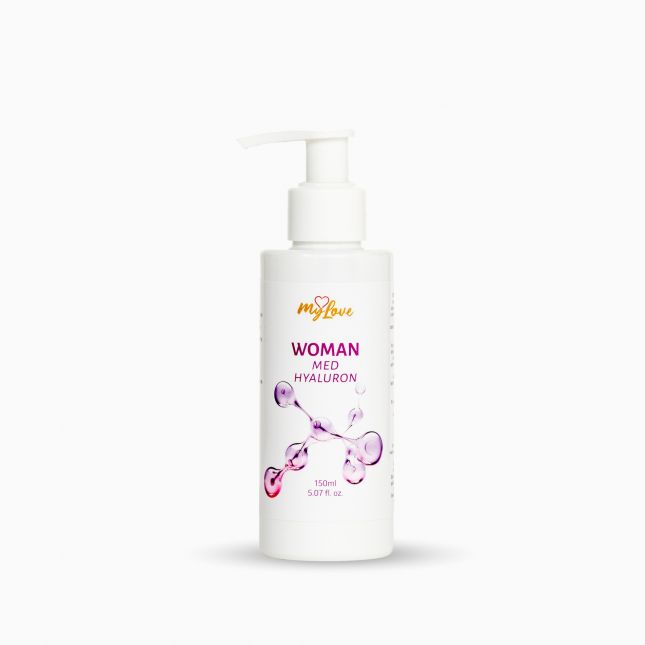 Інтимний зволожуючий гель-лубрикант для жінок - MyLove Woman Med Hyaluron, 150 мл