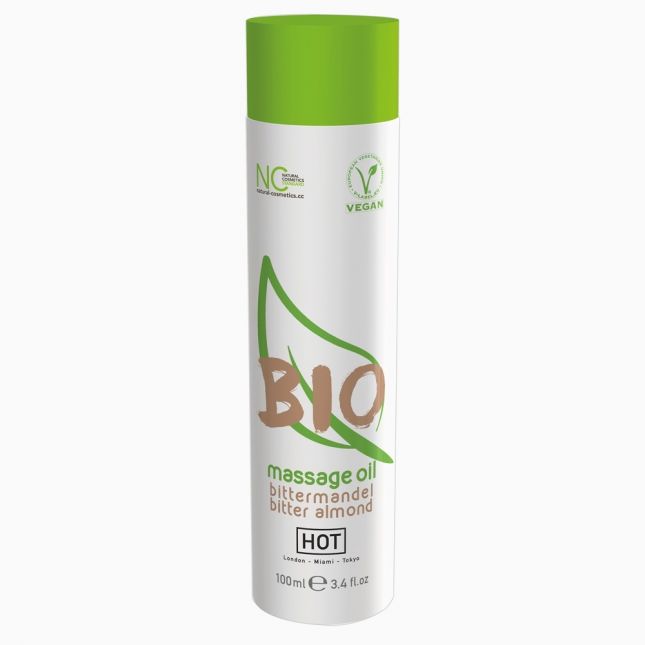 Масажна олія - HOT BIO Massage Oil Bitter Almond, 100 мл