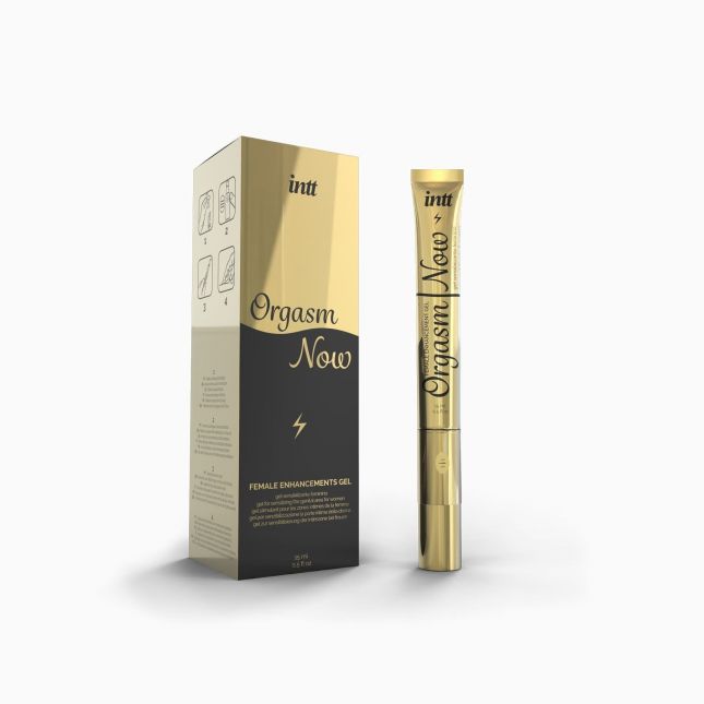 Распродажа!!! Возбуждающий гель-вибратор Intt Orgasm Now 15мл (срок 01.2026)