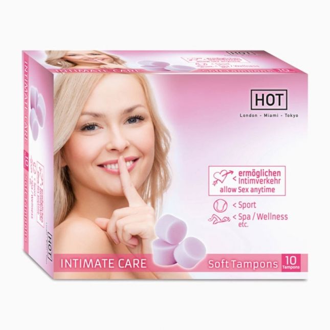 Тампони - HOT INTIMATE CARE Soft Tampons, 10 шт.