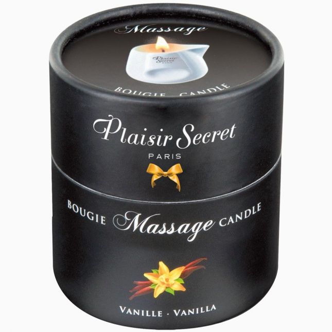 Массажная свеча - Plaisirs Secrets Vanilla, 80 мл