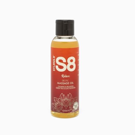 S8 Massage Oil массажное масло расслабляющее зеленый чай и сирень, 125 мл
