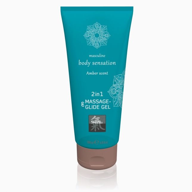 Лубрикант - Shiatsu Gel 2in1 Amber Scent, 200 мл