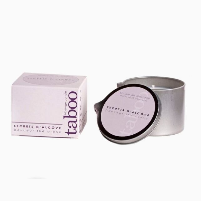 Массажная свеча - TABOO Secret d'Alcove White Tea, 160 г