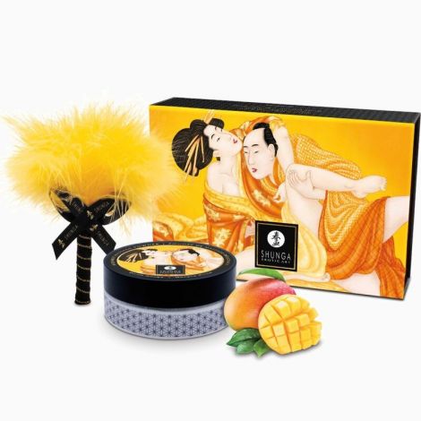 Вкусная пудра для оральных ласк Shunga Body Powder Luscious Mango, 75 г, аромат манго