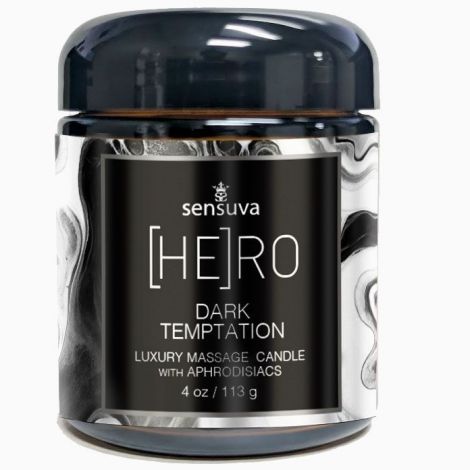 Массажная свеча Sensuva [HE]RO Dark Temptation Massage Oil Candle 113г