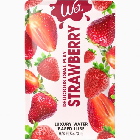 Розпродаж!!! Пробник Wet Oral Play Strawberry 3 мл (термін 03.2026)