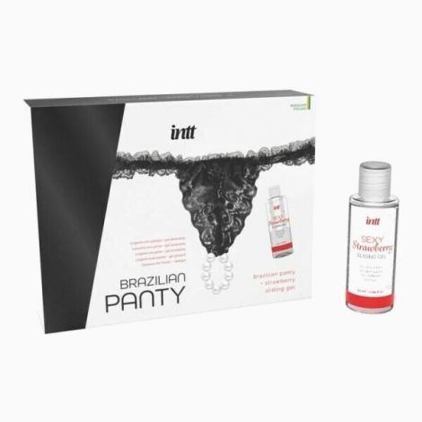 Набір Intt BRAZILIAN PANTY BLACK S-XL (м'ята упаковка!!!)