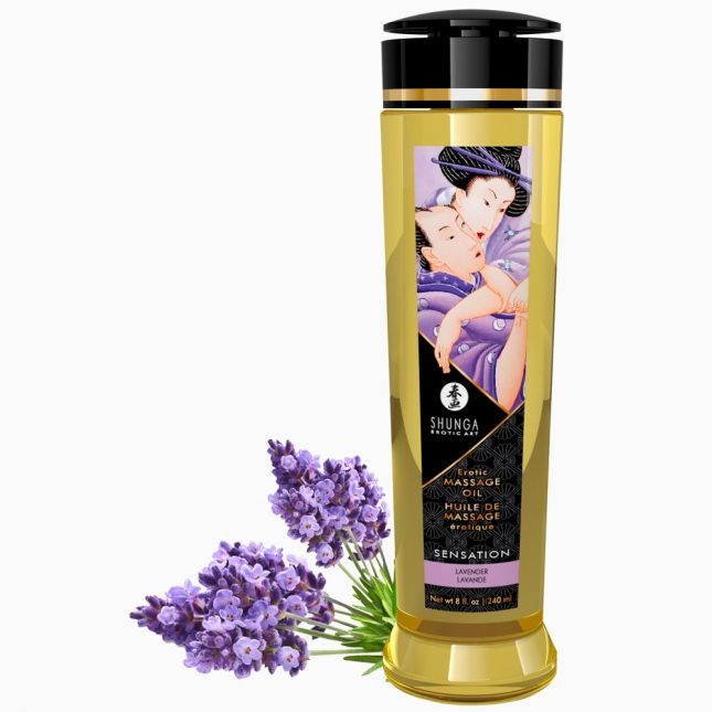 Масажна олійка - Shunga Oil Sensation/Lavend, 240 мл