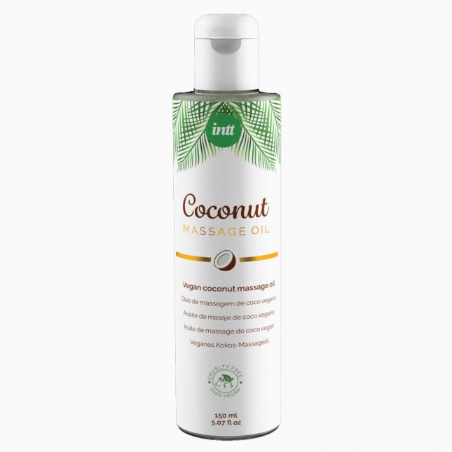 Розпродаж!!! Масажна олія Intt Coconut Vegan 150 мл (термін 01.2026) Розпродаж!!! Масажна олія Intt Coconut Vegan 150 мл (термін 01.2026)