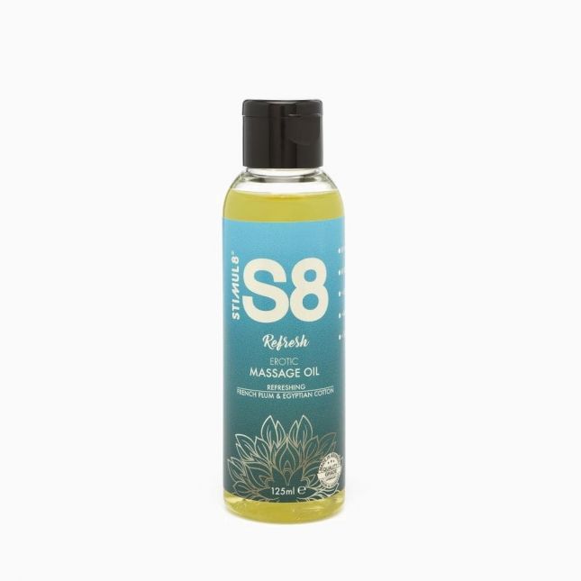 S8 Massage Oil массажное масло, 125 мл (Французская слива и египетский хлопок)