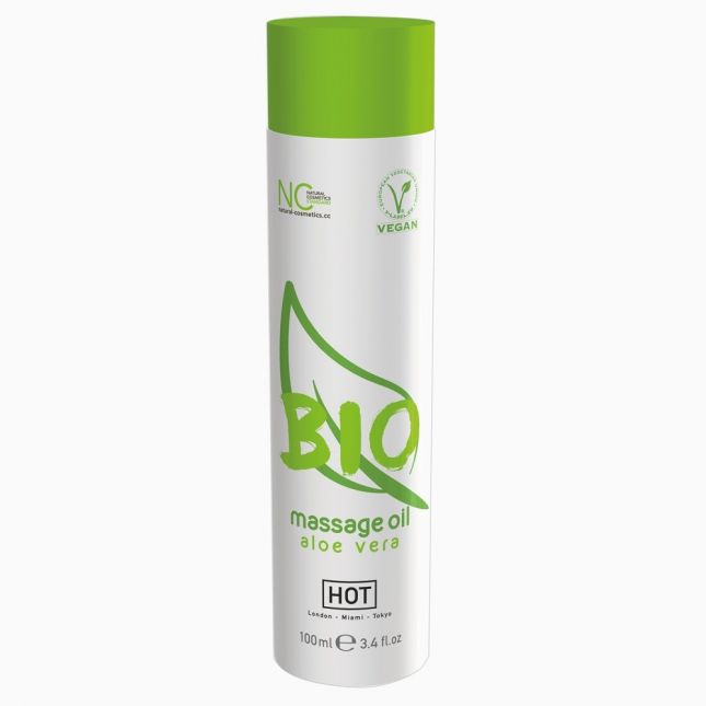 Масажна олія - HOT BIO Massage Oil Aloe Vera, 100 мл