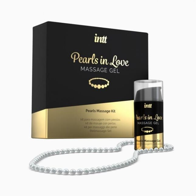 Intt Perls Love - набір для інтимного масажу з перлинним намистом, 15 мл