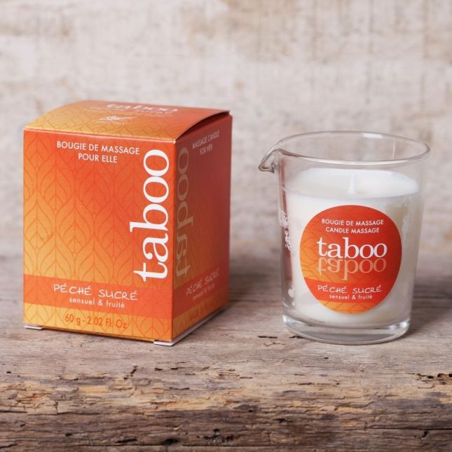 Массажная свеча - TABOO Peche Sucre, 60 г