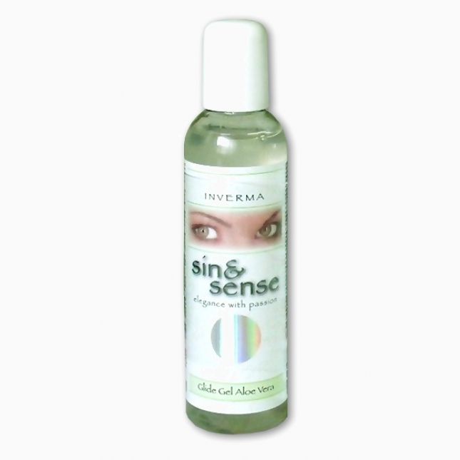 Масажна олія - Sin & Sense Glide Gel Aloe Vera, 150 мл