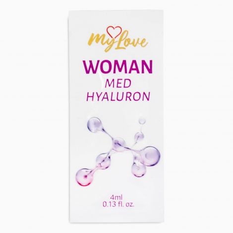 Інтимний зволожуючий гель-лубрикант для жінок - MyLove Woman Med Hyaluron, 4 мл