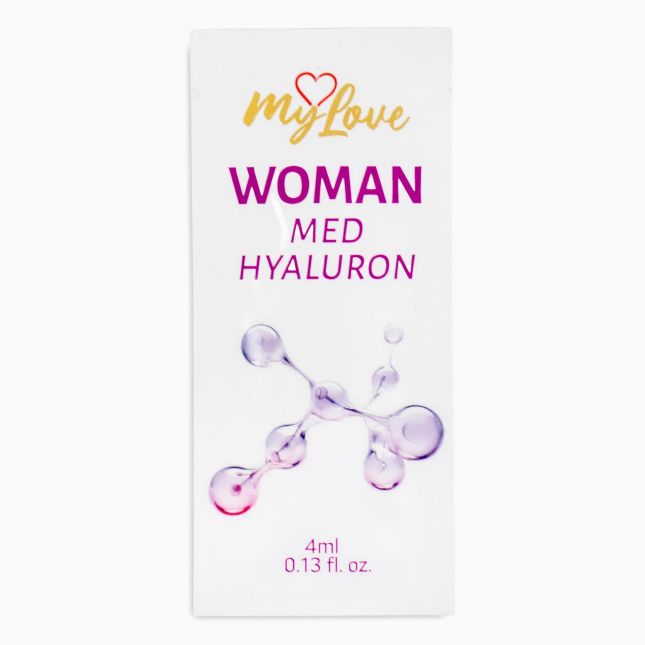 Інтимний зволожуючий гель-лубрикант для жінок - MyLove Woman Med Hyaluron, 4 мл