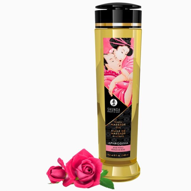 Масажна олійка - Shunga Oil Aphrodisia/Roses, 240 мл