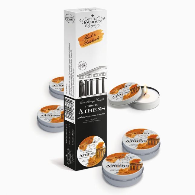 Масажні свічки - Massage Candle Athens, 5шт.