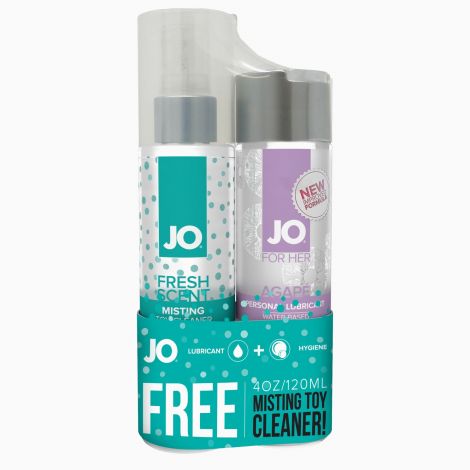 Подарунковий набір System JO Limited Edition - Agape (120 мл) + MistingToy Cleaner (120 мл)