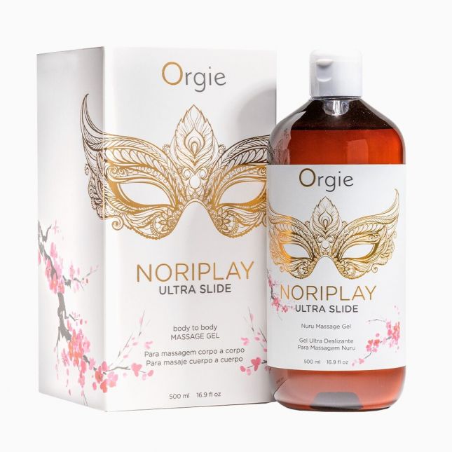 Гель для NURU-массажа Orgie – Noriplay Ultra Slide (500 мл), экстракт морских водорослей, простыня