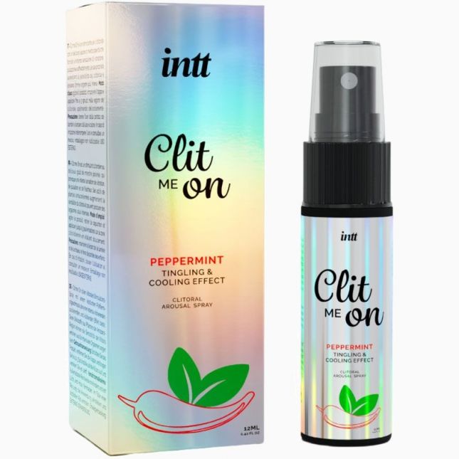 Распродажа! Возбуждающий спрей для клитора Intt Clit Me On Peppermint Cooling 12мл (срок 01.2026)