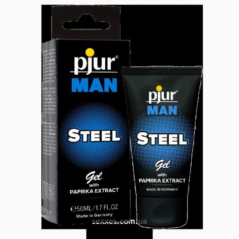 Гель-стимулятор для пениса pjur MAN Steel Gel 50 мл, с экстрактом паприки и ментолом