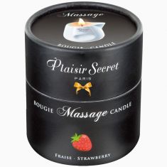 Массажная свеча - Plaisirs Secrets Massage Candle Strawberry, 80 мл Массажная свеча - Plaisirs Secrets Massage Candle Strawberry, 80 мл