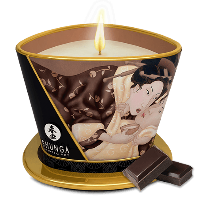 Массажная свеча Shunga Candle, 170 мл (Шоколад)
