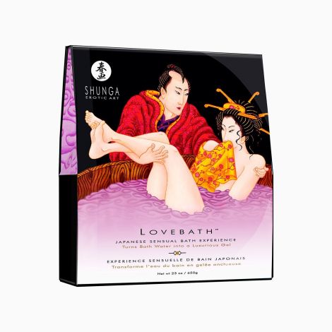 Гель для ванны Shunga LOVEBATH – Sensual Lotus 575 г, делает воду ароматным желе со SPA-эффектом