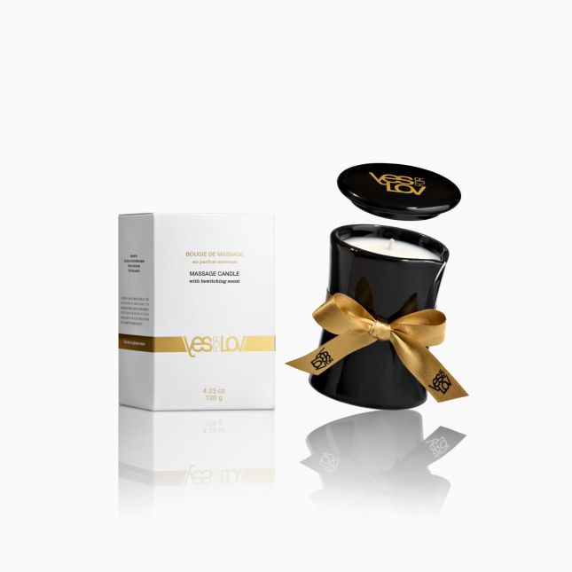 Массажная свеча YESforLOV MASSAGE CANDLE with bewitching scent 120 г, цветочный аромат, воск + масла