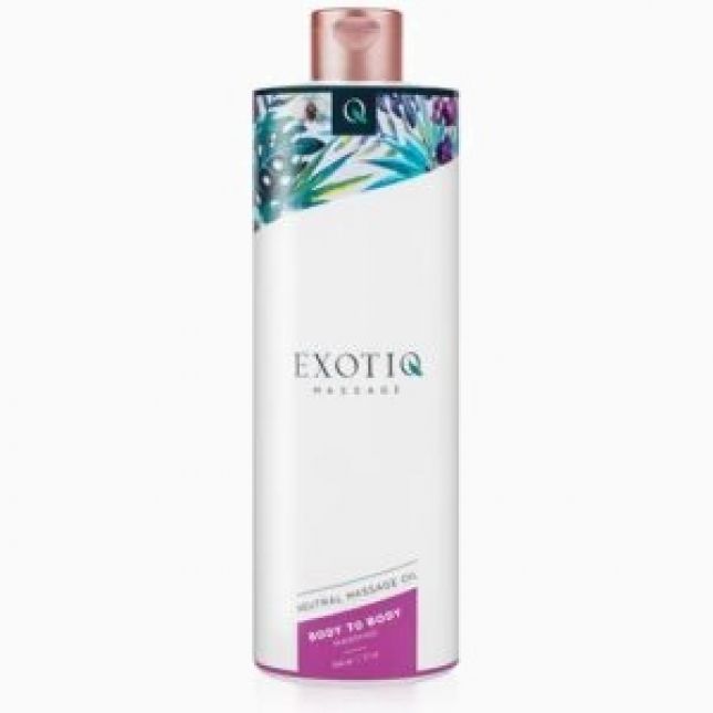 Масажна свічка - EXOTIQ Massage Candle Vanilia Amber Smell, 200 г