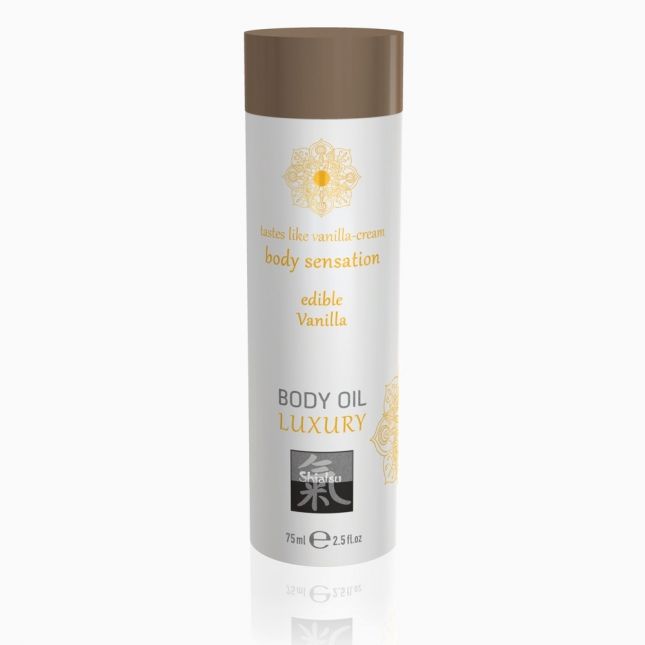 Масажна олія - Shiatsu Body Oil Edible Vanille, 75 мл