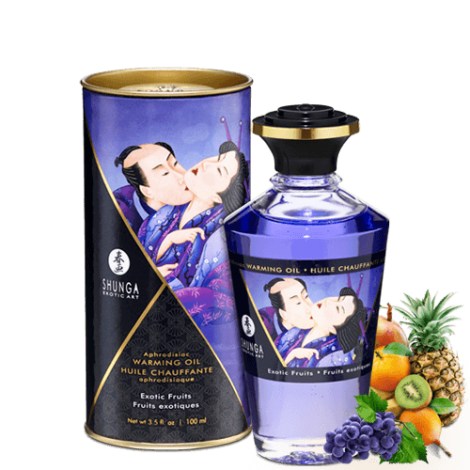 Возбуждающее массажное масло Aphrodisiac Warming Oil, 100 мл (экзотические фрукты)