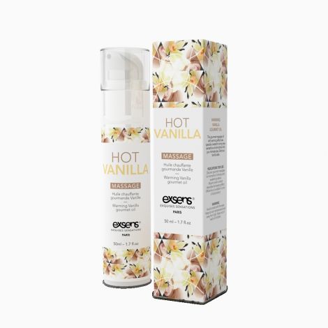 Распродажа! Массажное масло EXSENS Hot Vanilla 50мл разогревающее (срок годности 02.2021)