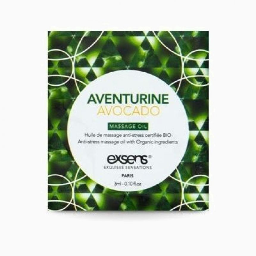 Пробник масажної олії EXSENS Anti-Stress Aventurine Avocado 3мл Пробник масажної олії EXSENS Anti-Stress Aventurine Avocado 3мл