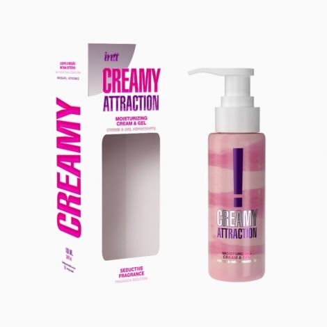 Увлажняющий крем-гель 2в1 Intt Creamy Attraction Seduction 100 мл с ароматом-афродизиаком, унисекс