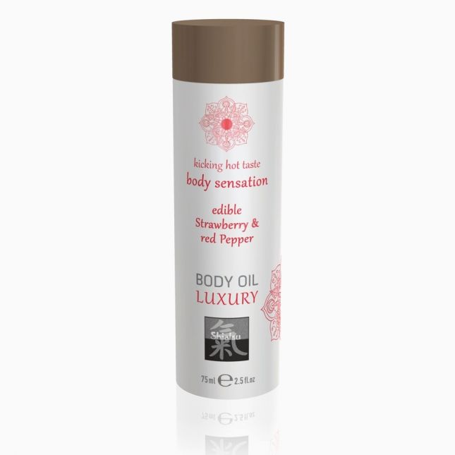 Массажное масло - Shiatsu Body Oil Strawberry, 75 мл