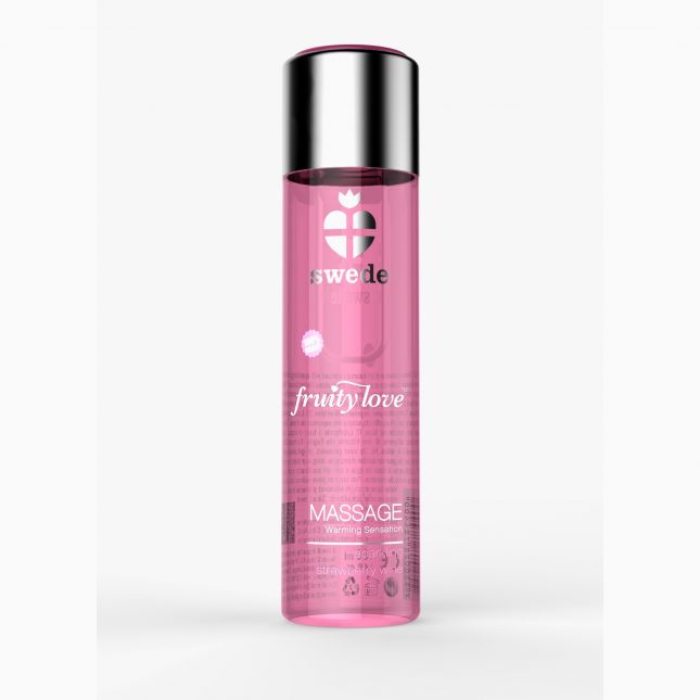 Масажна олія - Swede Fruity Love Sparkling Strawberry Wine, 120 мл