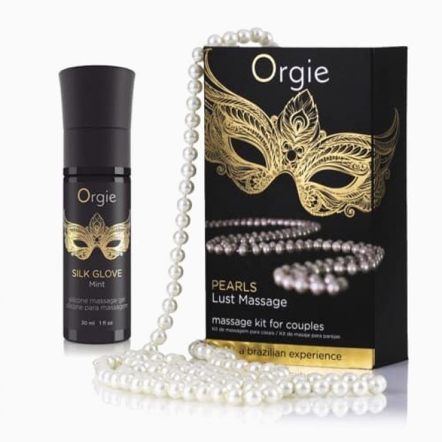 Orgie Pearl Lust Massage набір для інтимного масажу гель і намиста, 15 мл