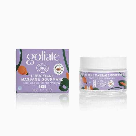 Массажное масло-лубрикант с ароматом и вкусом фундука Goliate Couple Gourmand Noisette 50 мл