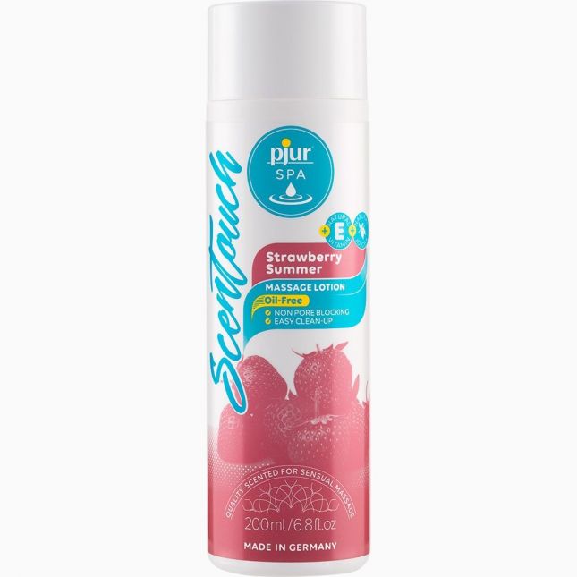 (SALE) Массажный лосьон pjur SPA Scentouch - Strawberry 200 мл