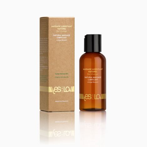 Массажное масло YESforLOV NATURAL MASSAGE LUBRICANT Orange blossom 100 мл, полностью натуральное